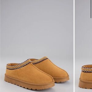 Ugg Style Cozy Status Faux Suede Platform Slippers windsor